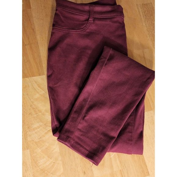 Time and Tru Denim - Maroon Jeggings Size L (12-14)